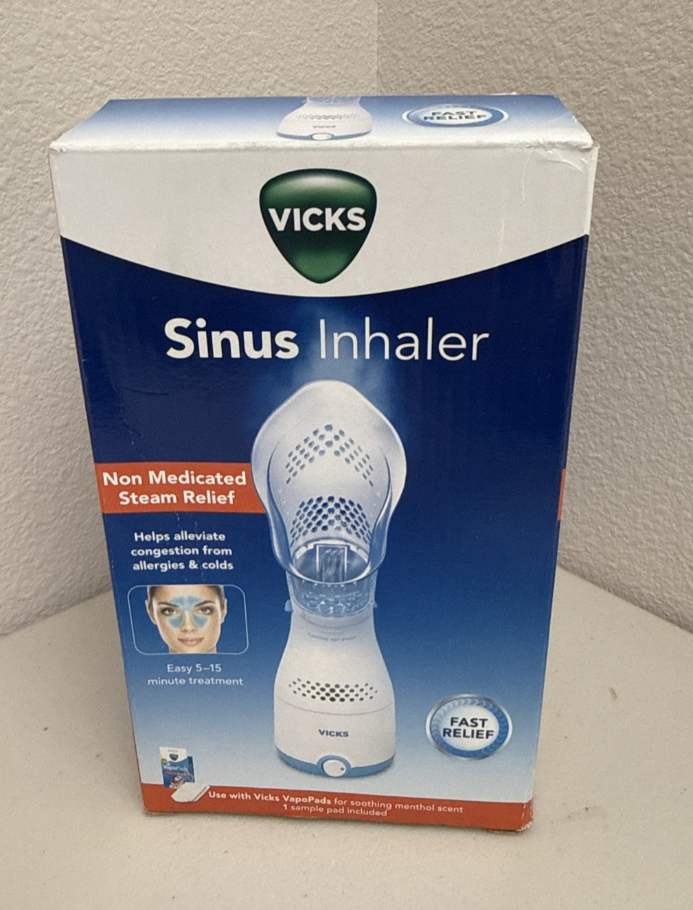 Vicks Personal Single Sinus Steam Inhaler Natural Relief Treatment *NO VapoPads
