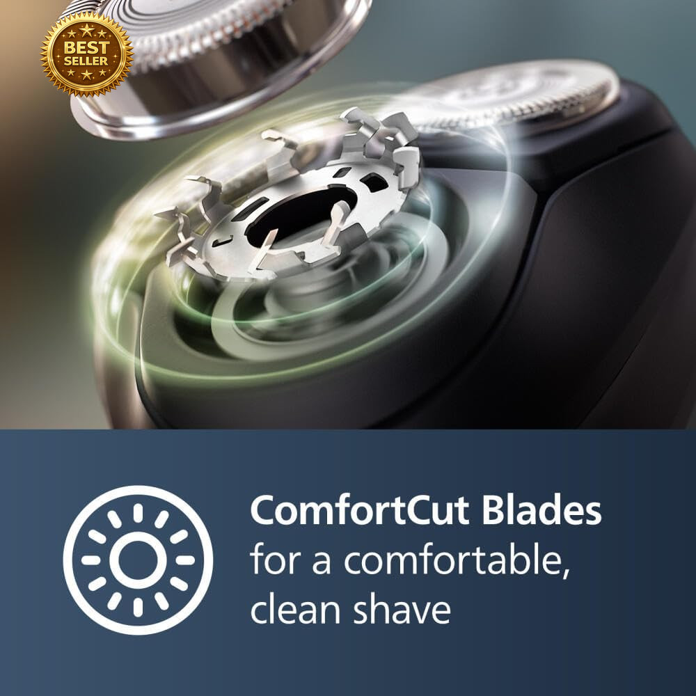 Shaver 3900 Series, Wet and Dry Electric Shaver, P-Cap, Travel Pouch, Charging S