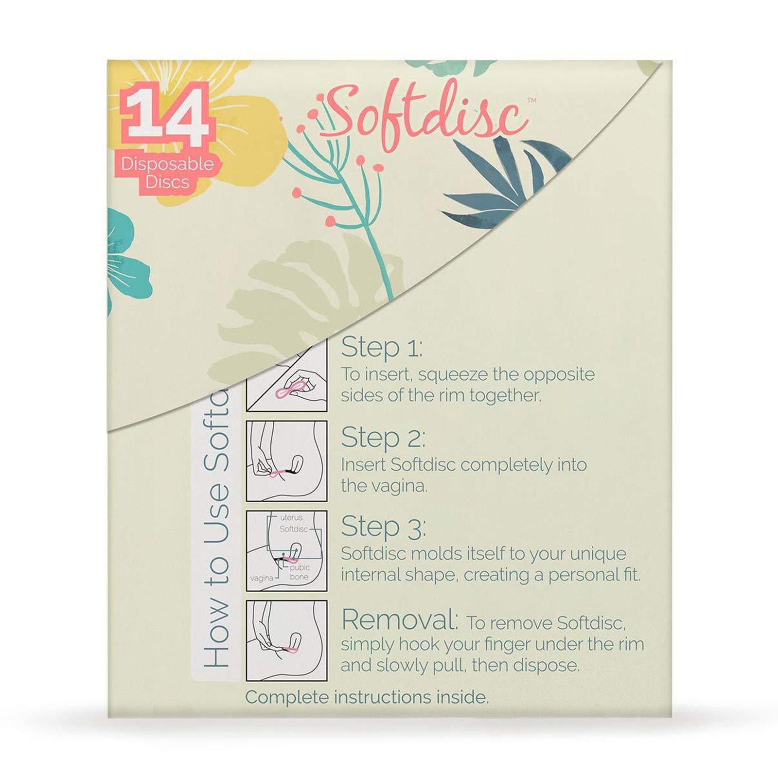 Softcup Menstrual Disc – 14 Count, Disposable, One Size Fits Small to Large