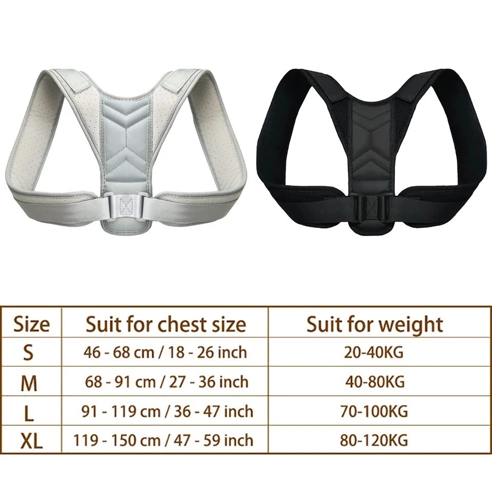 Posture Corrector Support Magnetic Back Shoulder Brace Belt Band For Men Women