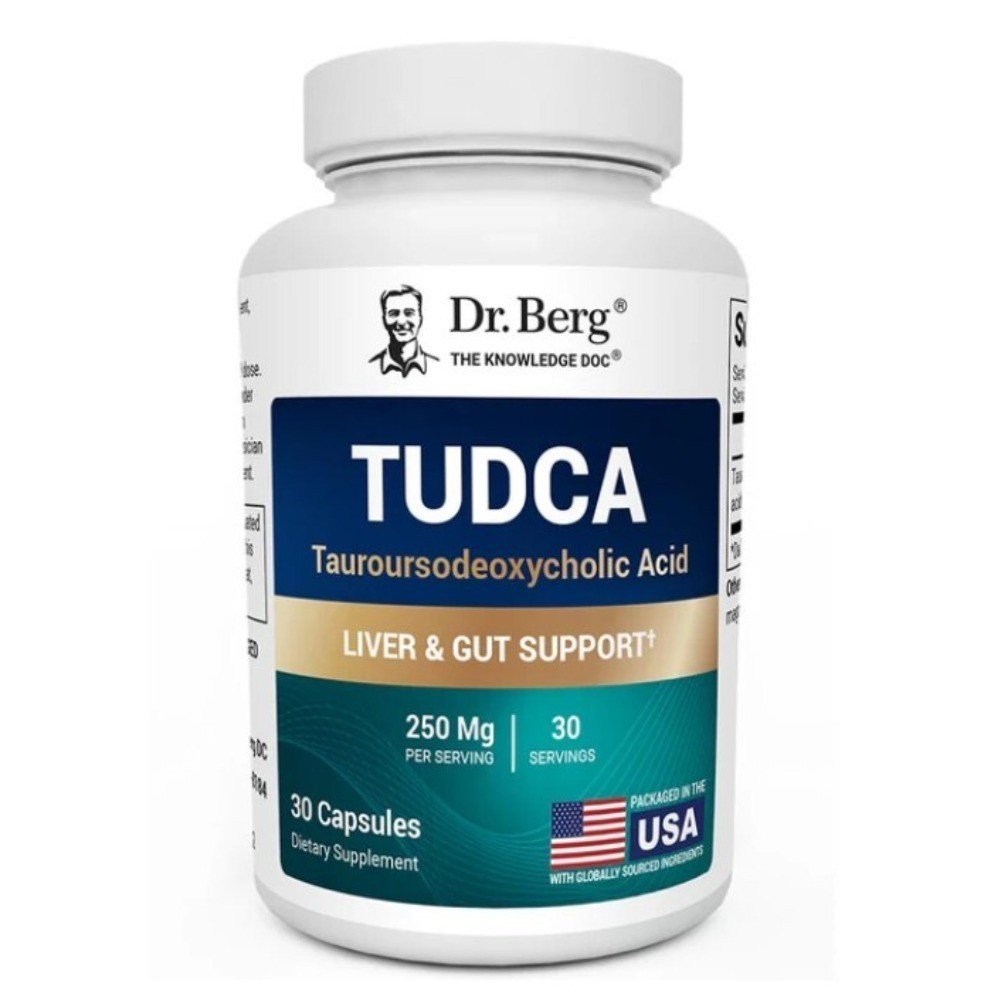 TUDCA, 2 PACK – Tauroursodeoxycholic Acid supplement 250 mg,30 Caps(60 tota1!)