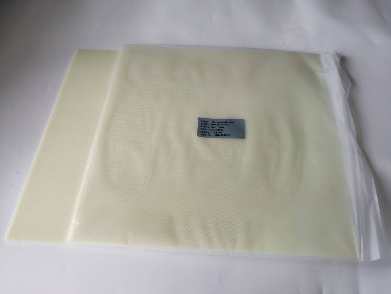Thermoplastic Nasal Splint Sheet 30*30cm With/Without Sticker Skin Color 3pcs