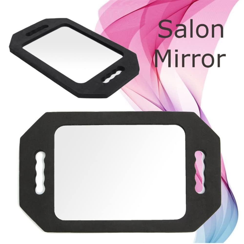 Double Handle Mirror – Large Hand Held Mirror(16.14″ X 9.84″) Barber Mirrors Han