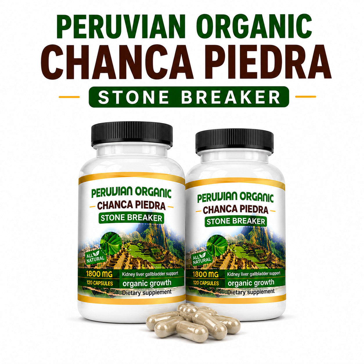 Kidney & Liver Support Supplement 2 Pack | Bladder & Urinary Health | 240 Caps