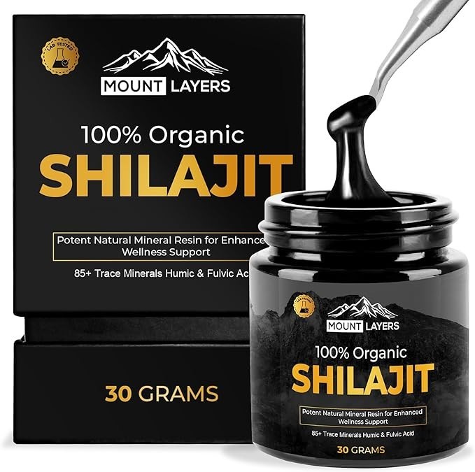 Organic Himalayan Shilajit Resin 30g Fulvic Acid 85+ Minerals 60 Servings