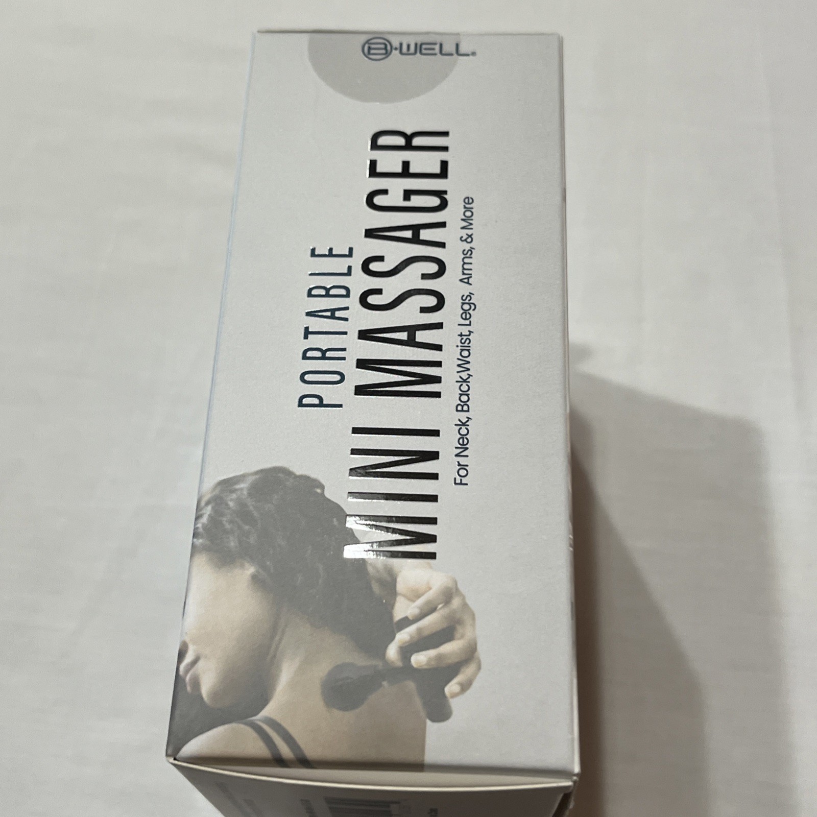 B-WELL Portable Handheld Mini Vibrating Massager USB Charging Black