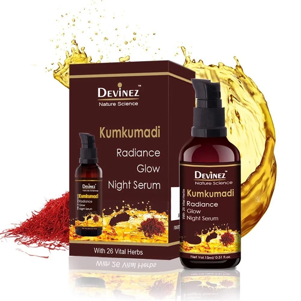 Devinez Kumkumadi Radiance Glow Night Serum For All Skin Types 15ml