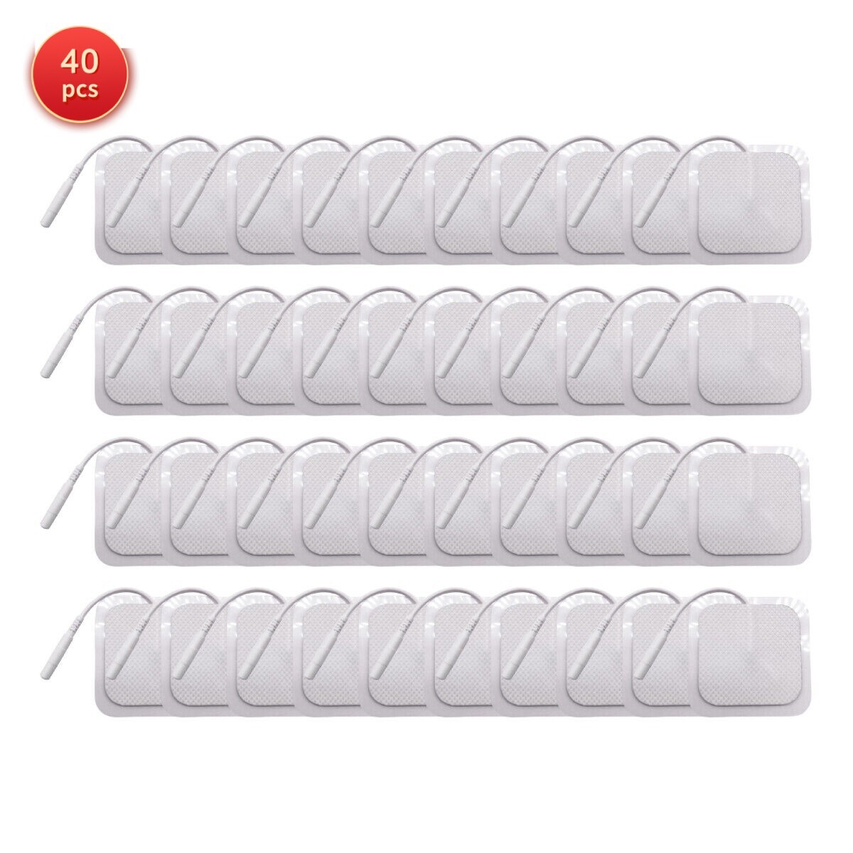 40 TENS Electrode Pads EMS Replacement Unit 7000 3000 2×2 Muscle Stimulator BULK