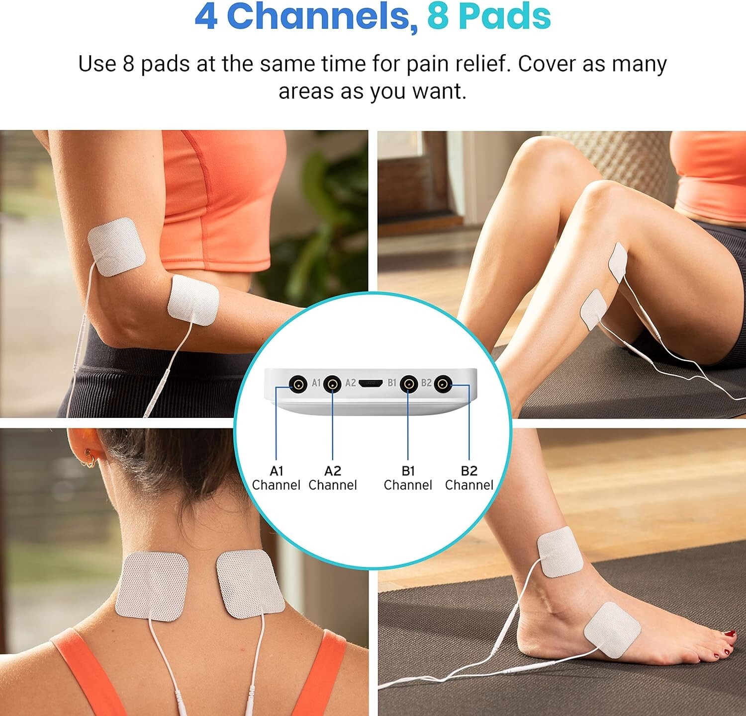 Pain Relief Electrotherapy Machine Muscle Stimulater Electric Therapy Shock Tens