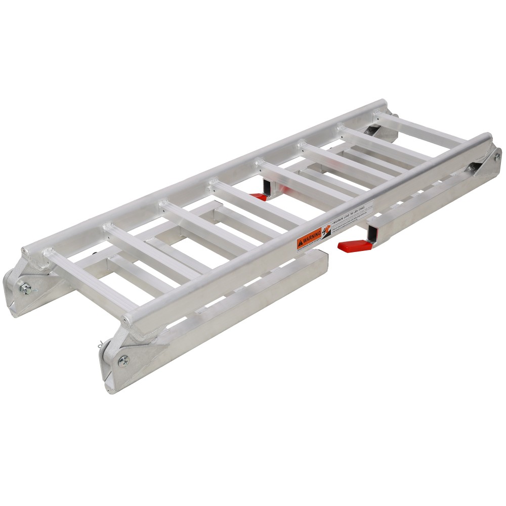 Silver Aluminum 2-in-1 Ramp & Tailgate Extender 1400LBS