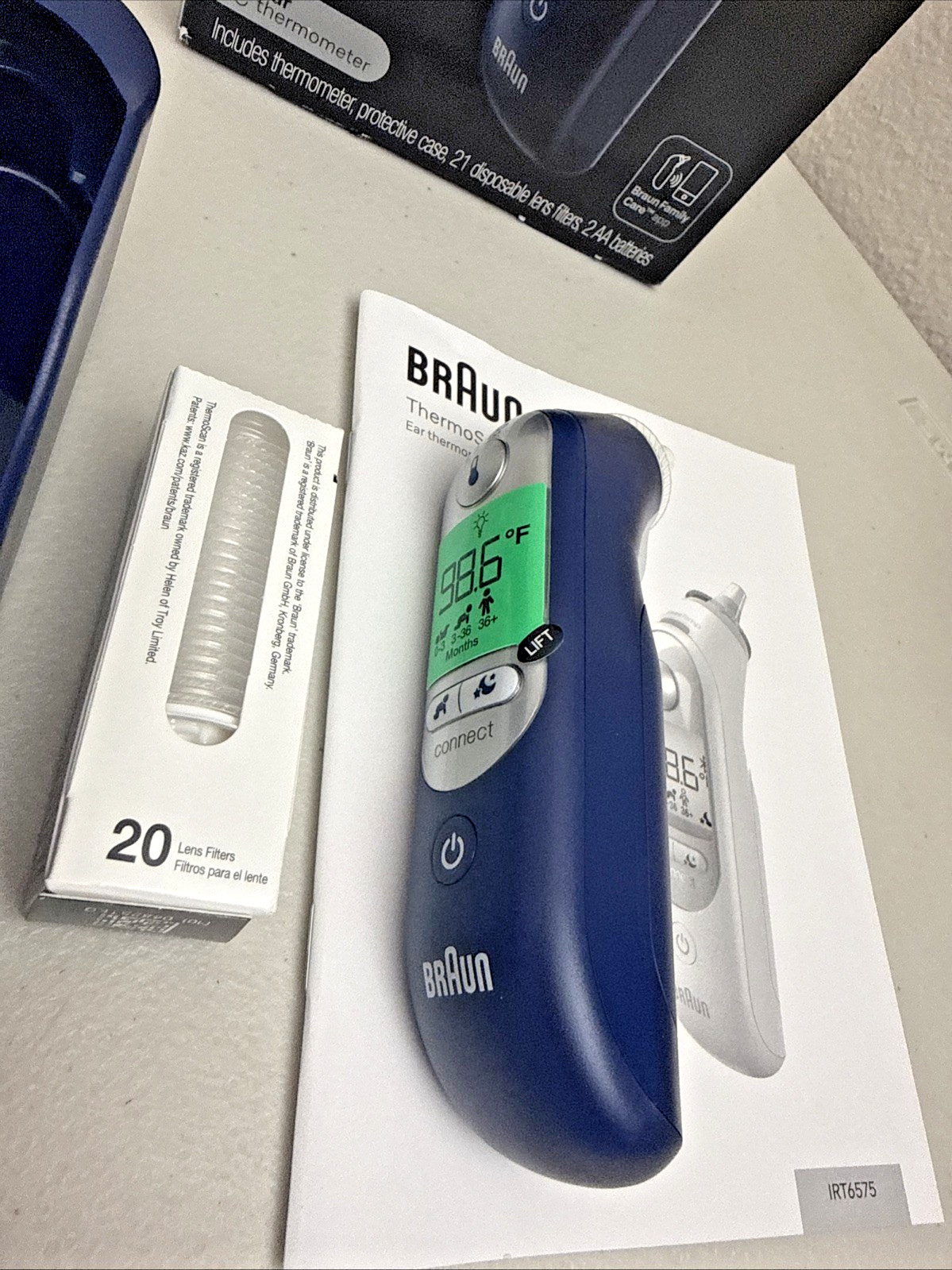 Braun ThermoScan 7+ Connect Digital Ear Thermometer for Kids