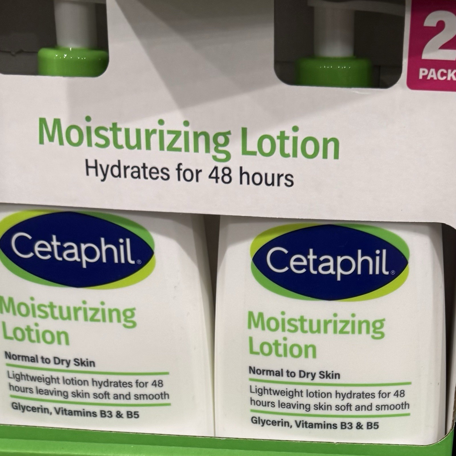 Cetaphil Moisturizing Lotion Fragrance-Free 2×20 fl oz Normal to Dry Skin