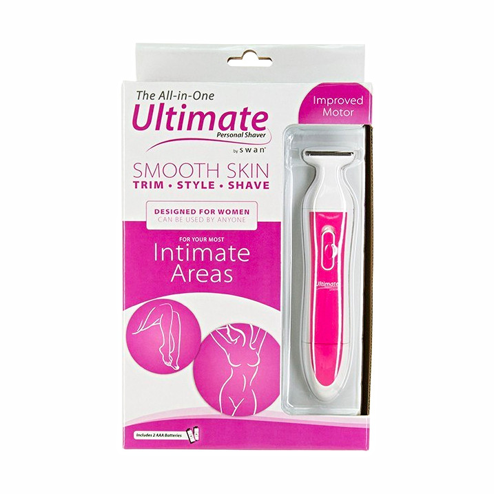 Swan Ultimate Personal Shaver Women’s 3-Head Foil Cordless Battery Pink/White