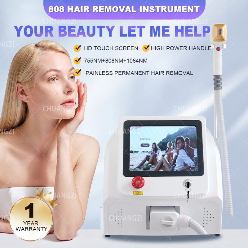 2026 Permanent Painless Ice Titanium Soprano Diode Laser hair removal Machine