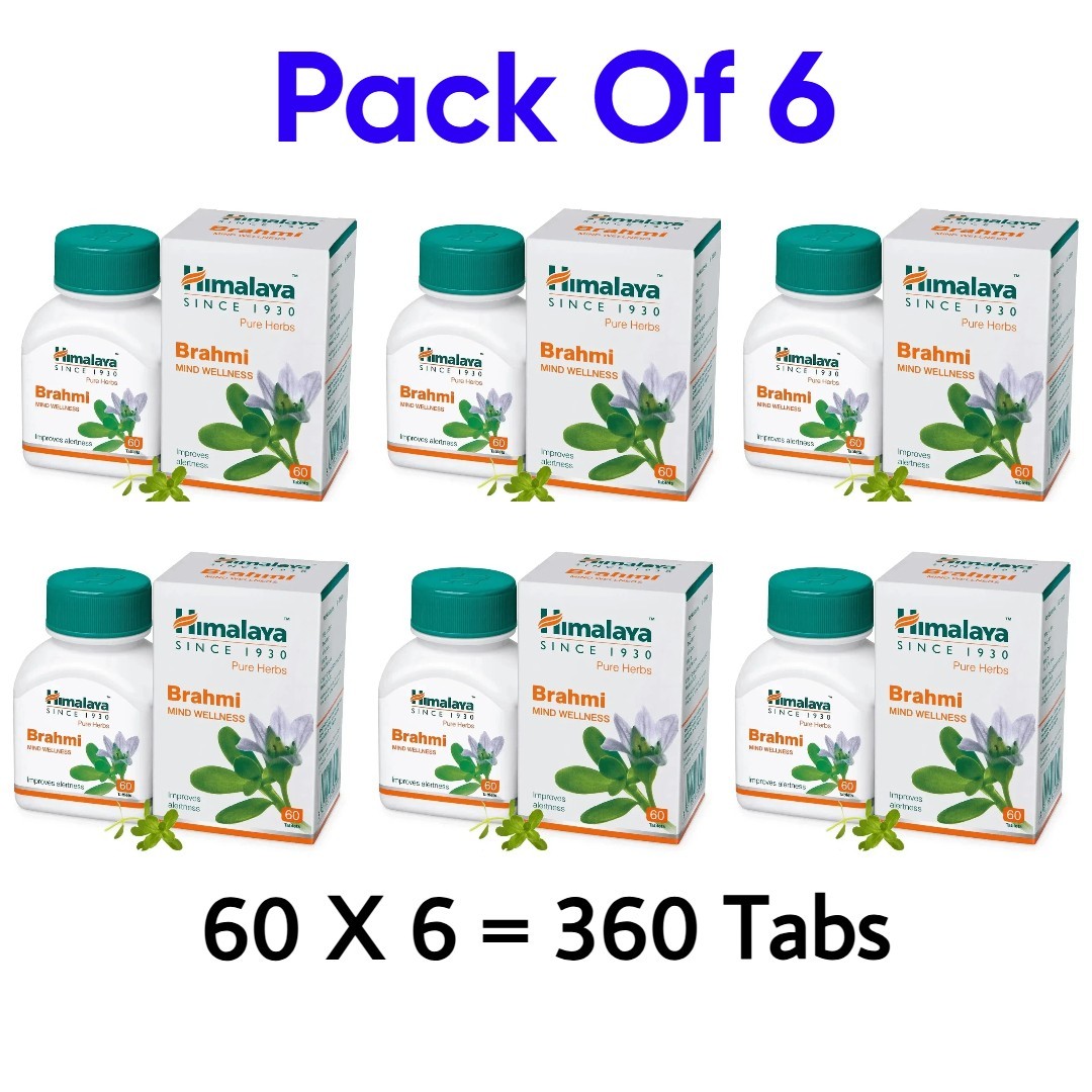 6 X Himalaya Brahmi Tablets Very Fast Free Shipping 100% money Back ! Exp 2027