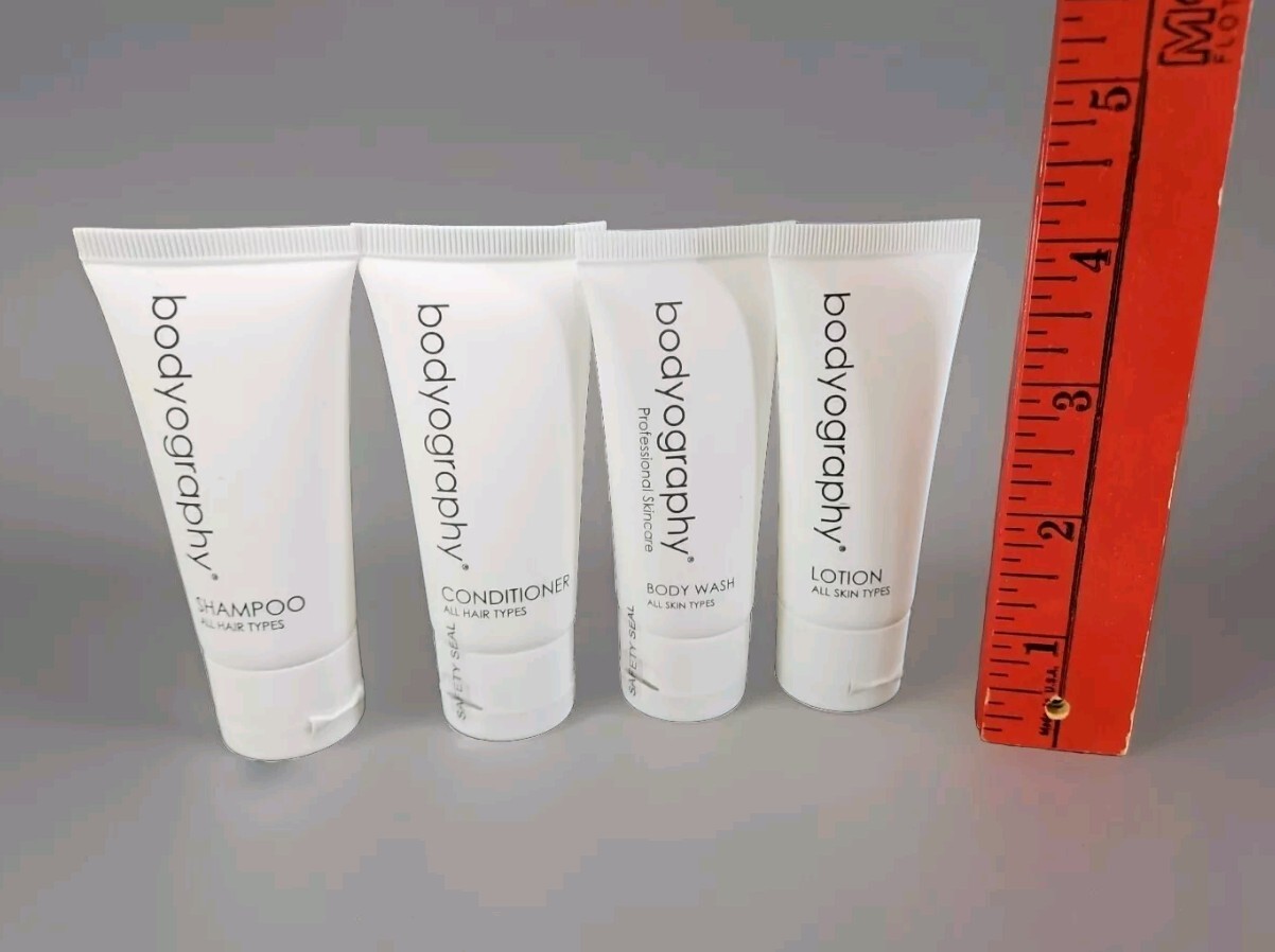 Bodyography Vegan Shampoo Conditioner Body Wash Lotion Luxury Hotel Travel Size