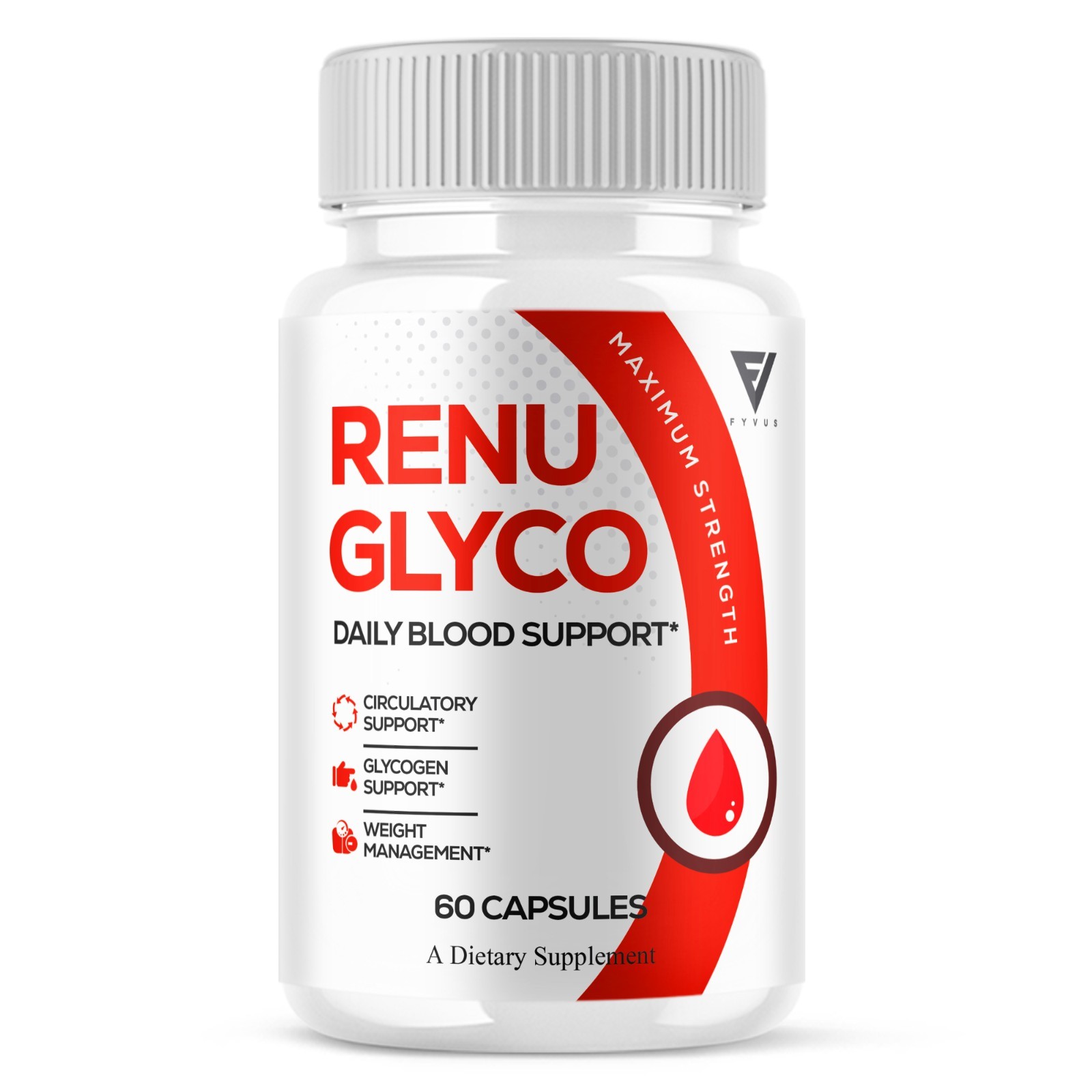 Renu Glyco Daily Blood Support Capsules, RenuGlyco Pills (60 Capsules)