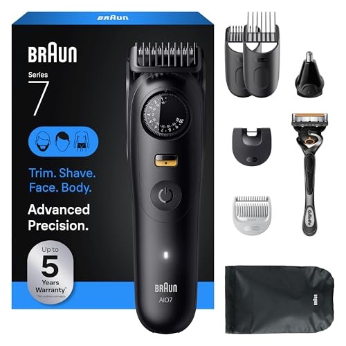 BRAUN SERIES 7 ALL-IN-ONE BEARD & BODY GROOMING MEN CORDLESS – BLACK