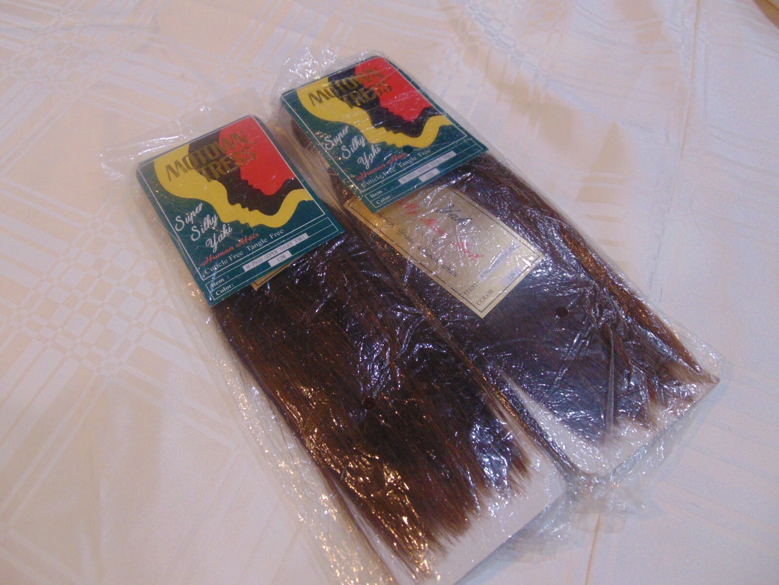 2 Pack Motown Tress Super Silky Yaki Human Hair H-7910 12M