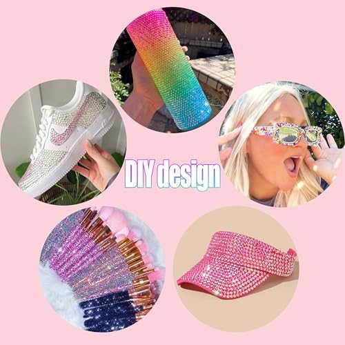 Bedazzling Kit with 30000pcs 48 Colors Rhinestones, 4×10ml B7000 Glue, 3mm Set1