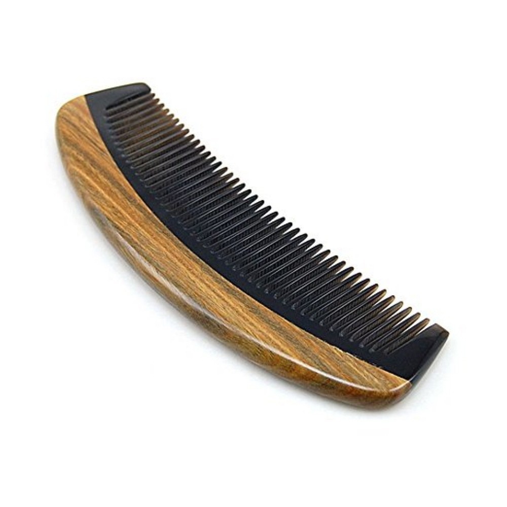 Handmade Sandalwood Hair Comb Anti Static Wooden Detangler Beard Pocket