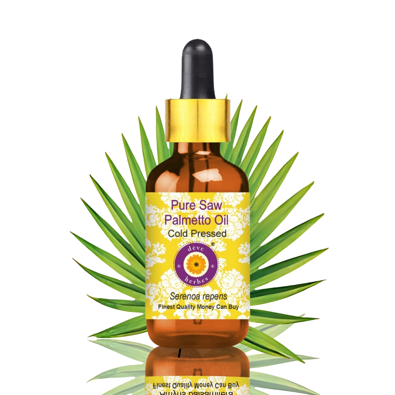 Saw Palmetto Oil 100% Pure Natural (Serenoa Repens) Oil for Hair Skin Care