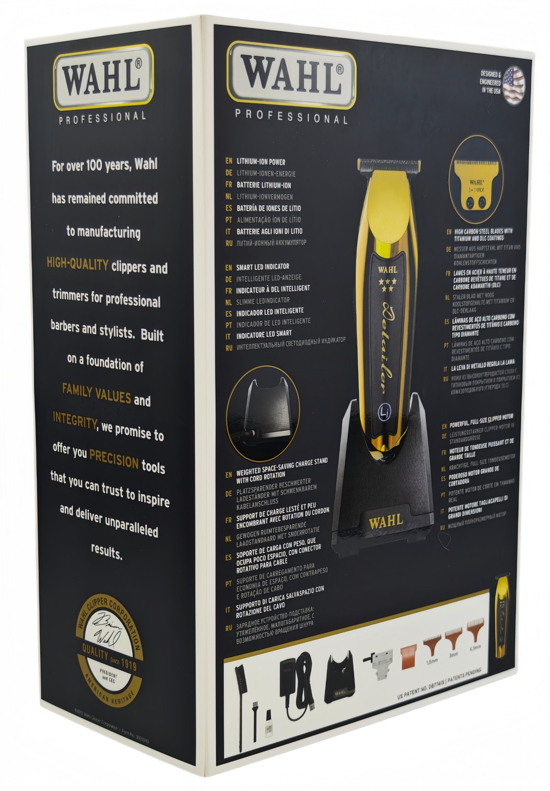 New Wahl 5-Star Detailer Li Gold Trimmer Cord/ Cordless | #8171-700 with stand
