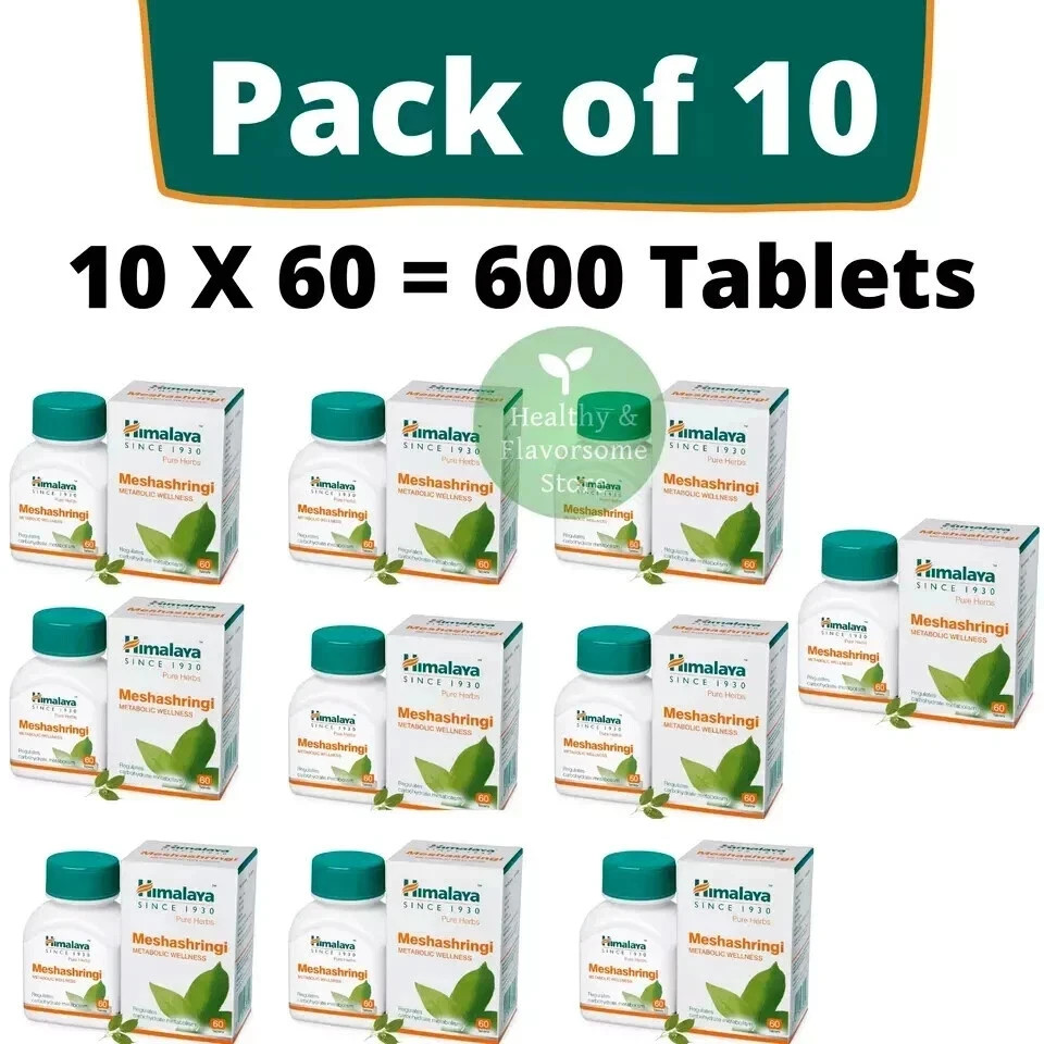 10 X Himalaya Meshashringi 60 Tablets Each BEST PRICE