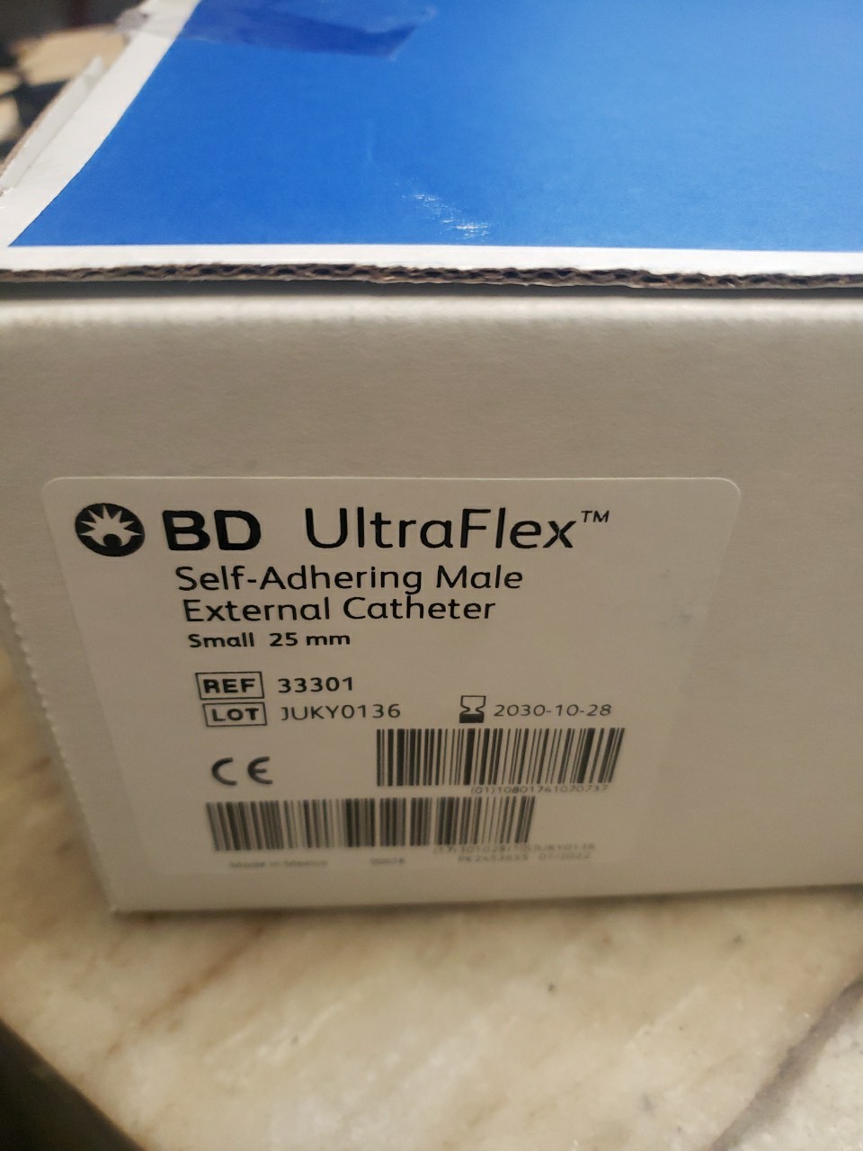 BD Ultaflex 25MM SELF ADHERING MALE EXTERNAL Catheter New Box 30