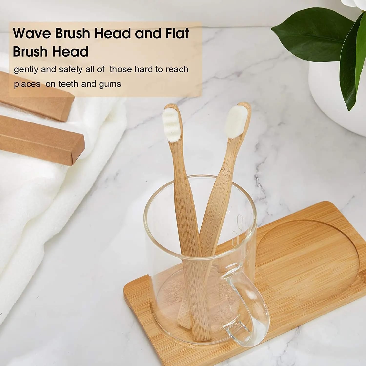 Extra Soft Bristles Bamboo Toothbrushes 10Pack | Nano 20000 Bristles