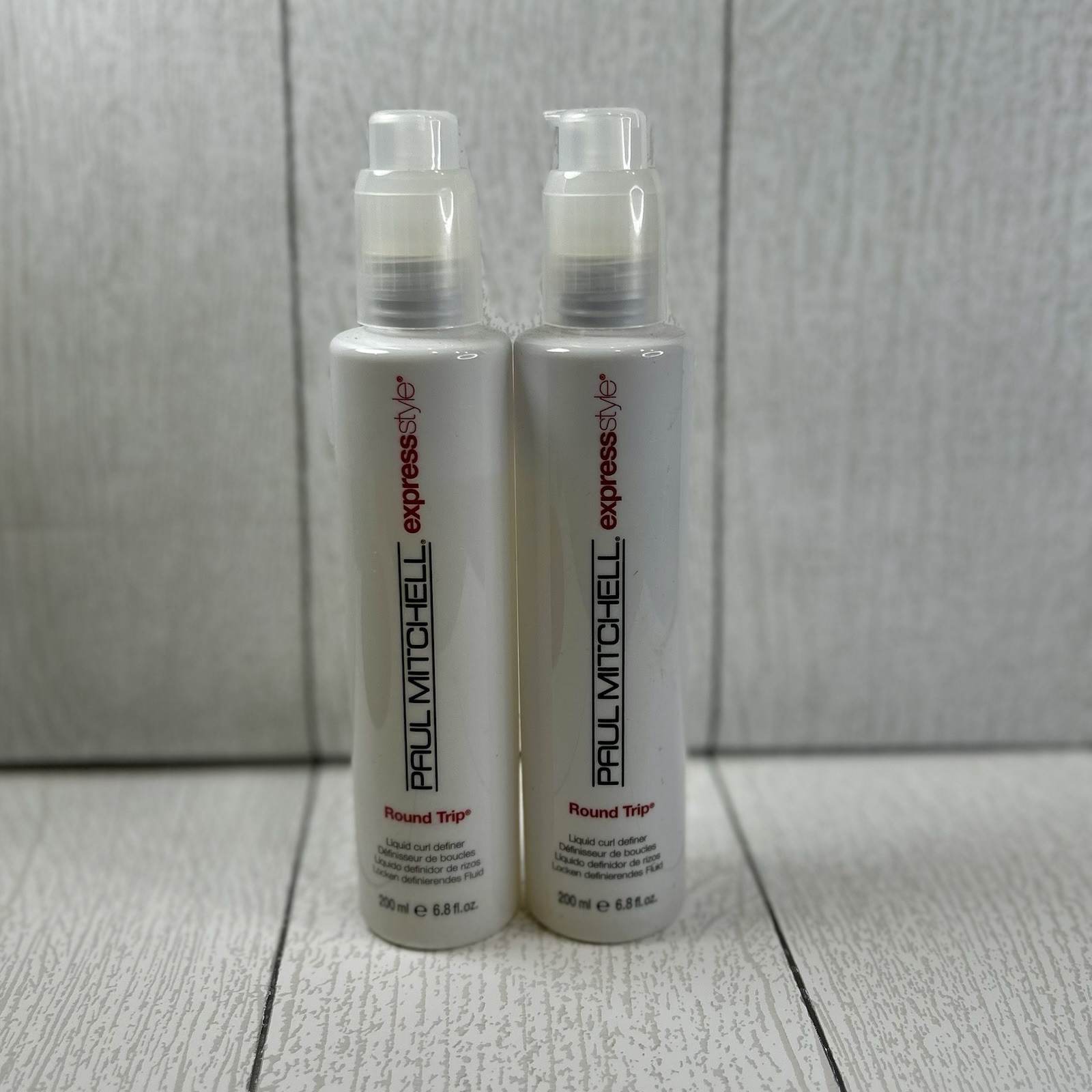 Lot Of 2- Paul Mitchell Flexible Style Round Trip Curl Defining Cream 6.8 Oz