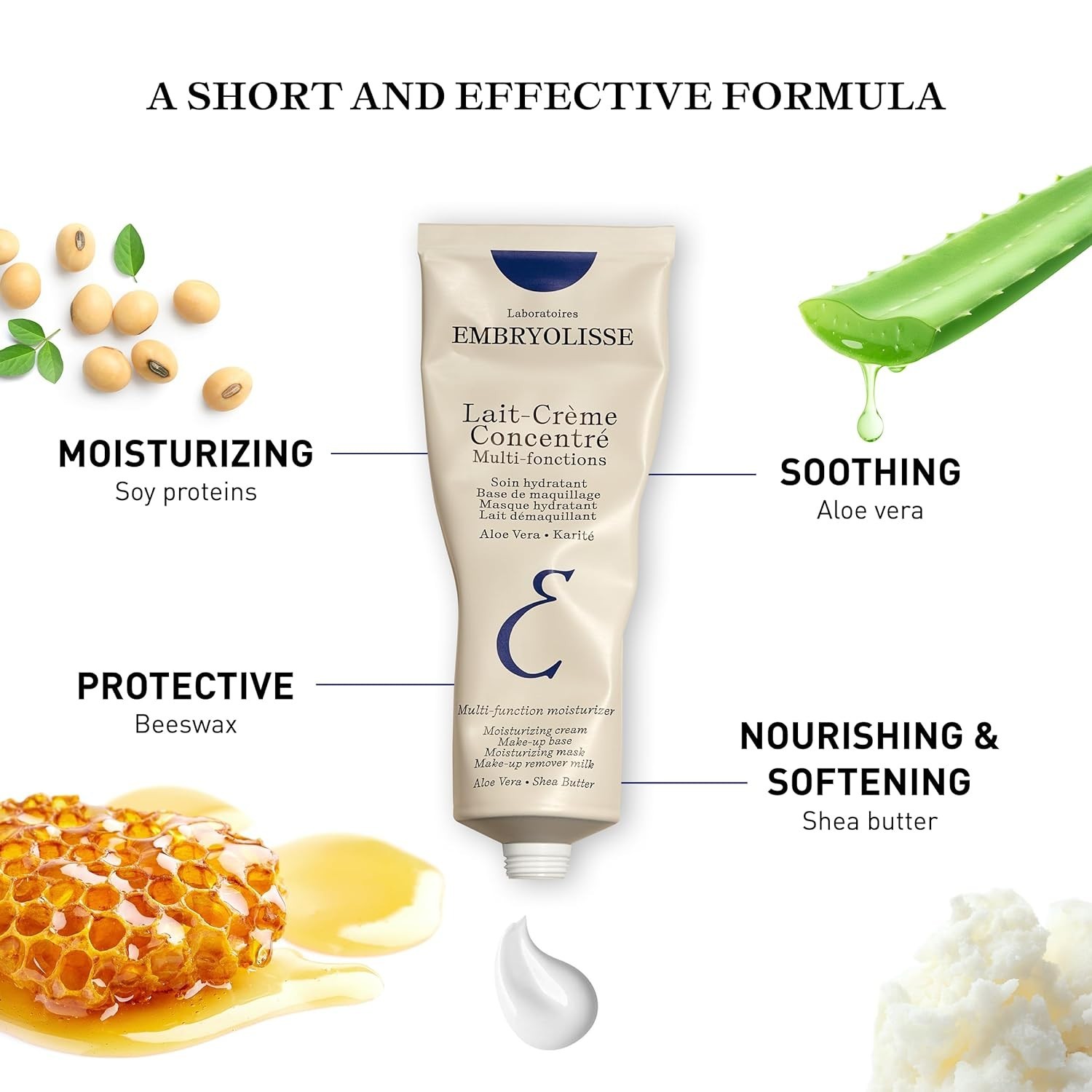 Embryolisse Lait-Crème Concentré, Face Cream & Makeup Primer 2.54 oz 75ml New