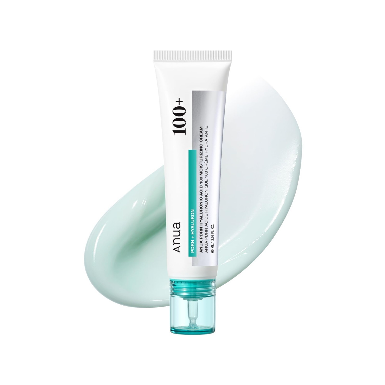 Anua PDRN Hyaluronic Acid 100 Moisturizing Cream for Glass Skin 2.02 fl oz /60ML