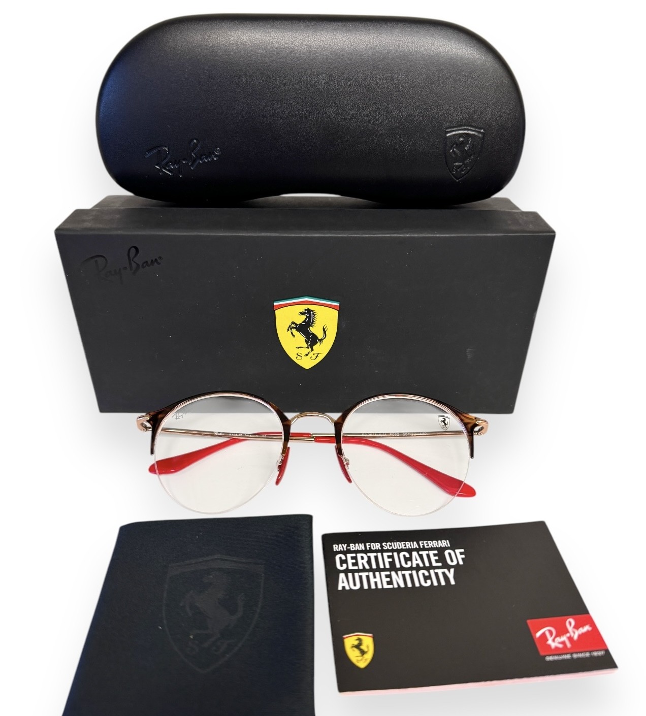 Ray-Ban Scuderia Ferrari Eyeglasses RB3578VM F062 Eyeglasses Glasses 50mm w/case