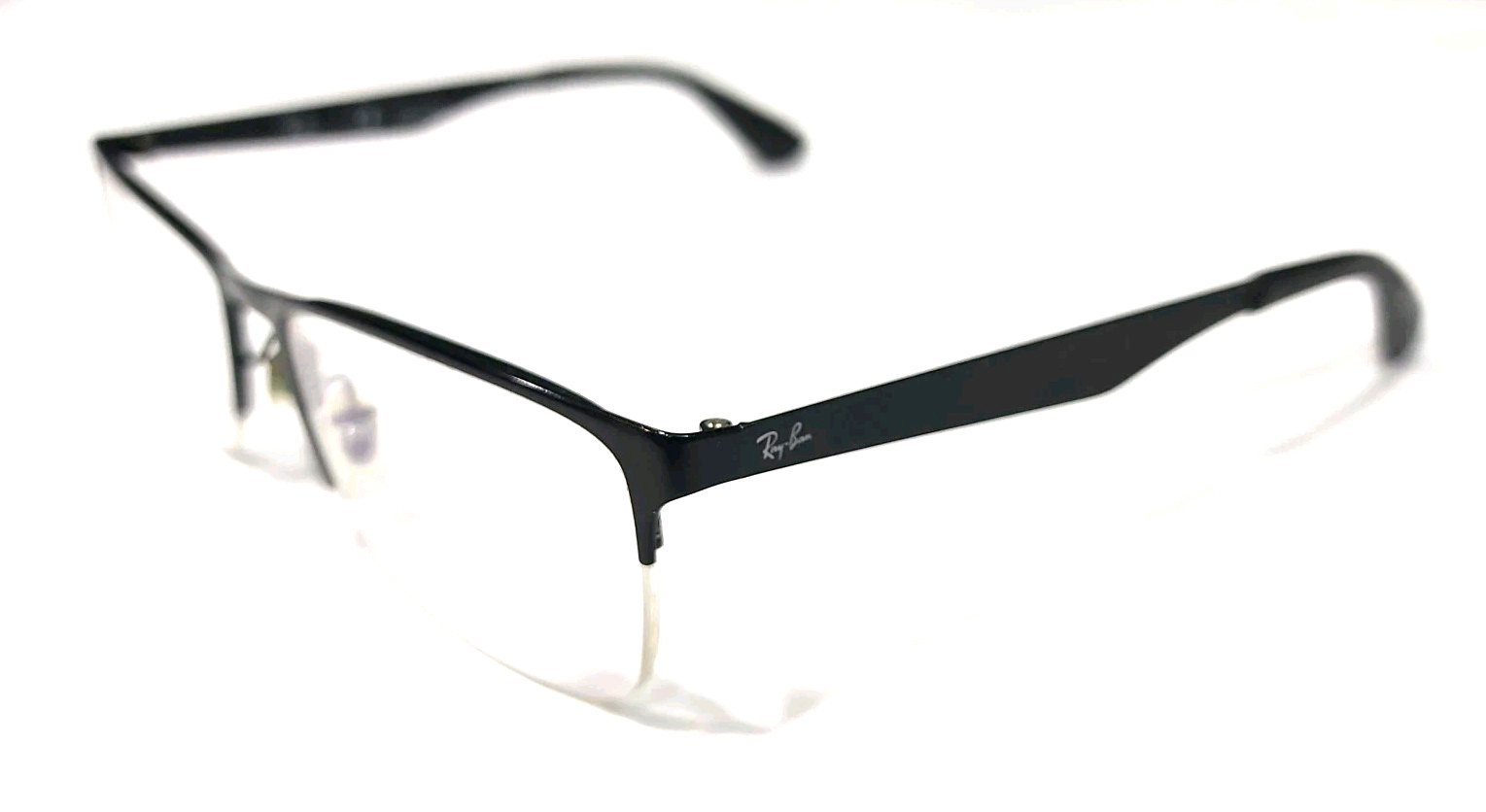 Ray Ban RB6335 2503 Black Metal Rectangle Eyeglasses Frame 54-17 145 CH