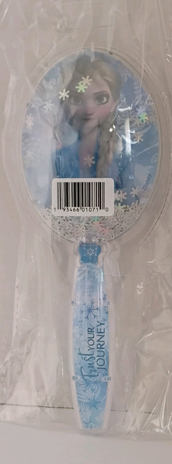 Disney Frozen Paddle Hair Brush Anna & Elsa Plastic Oval Blue/White Unisex Kids