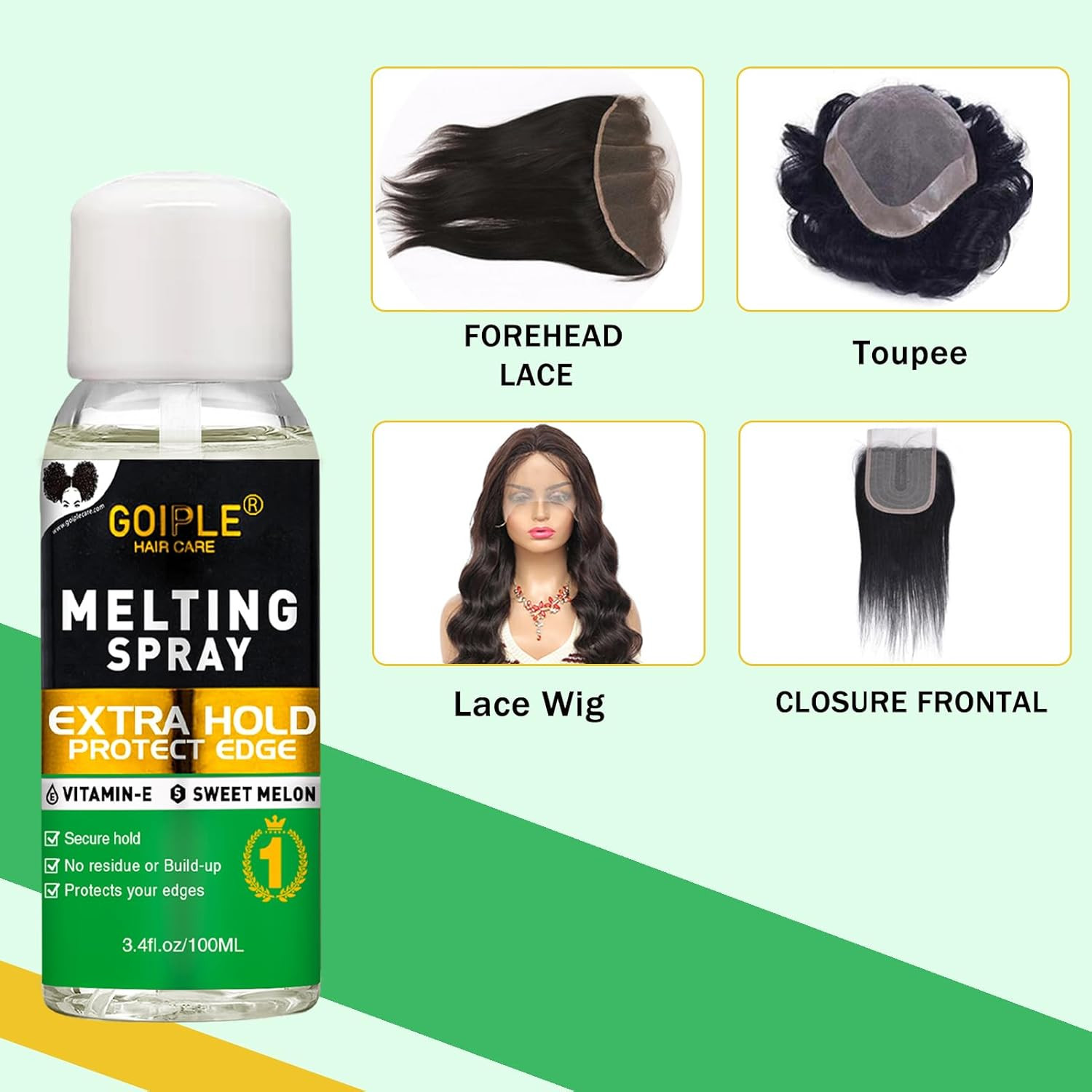 3.4 fl oz Lace Melting and Holding Spray Glue-Less Spray-3.4fl Oz