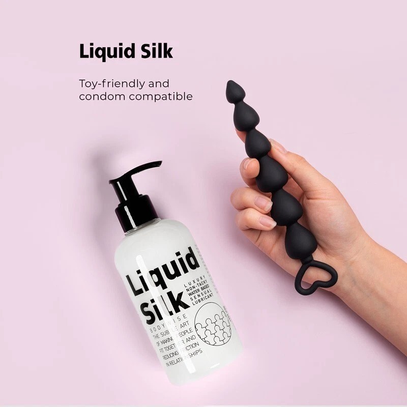 Liquid Silk Personal Water Based Lubricant Large Pump Bottle 250ml – PACK OF 3