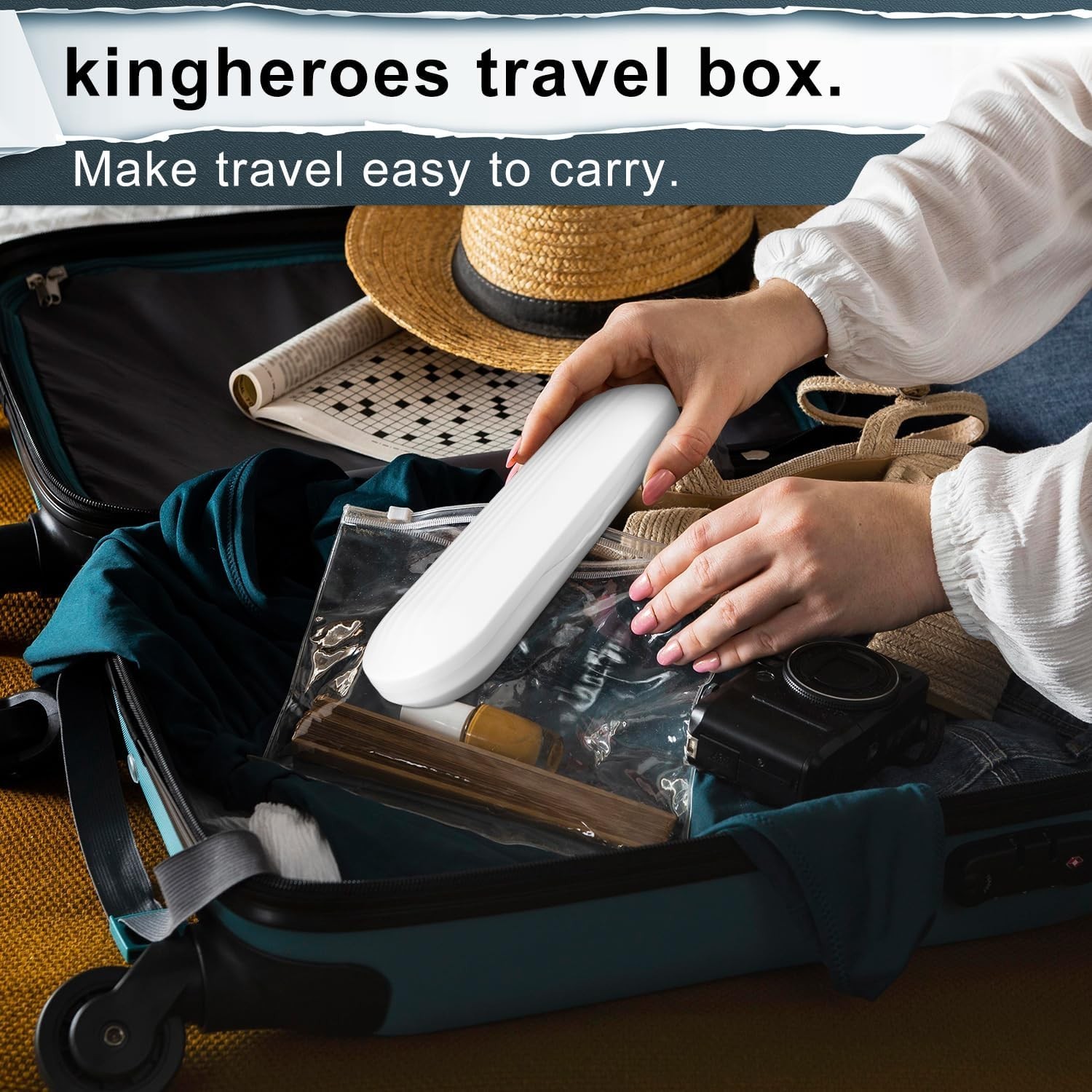 Electric Toothbrush Set Comes W/ 8 Brush Heads & Travel Case,4 Modes W/ 2