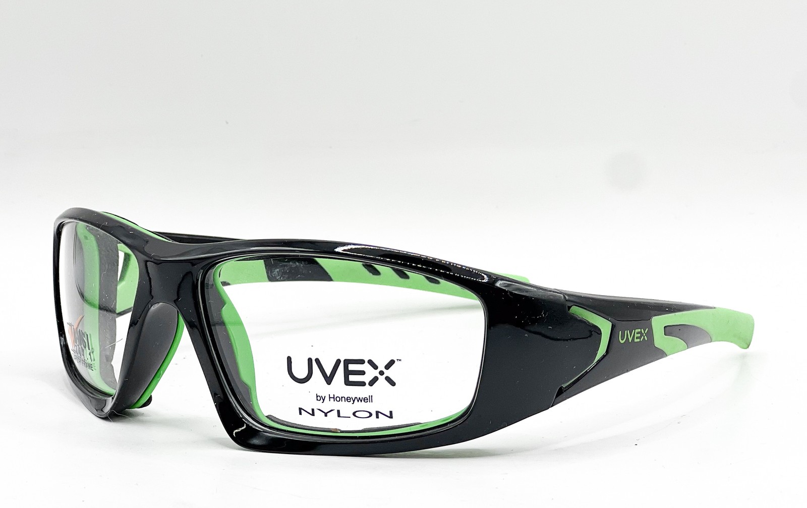 NEW UVEX SW12 BLACK GREEN AUTHENTIC EYEGLASSES 60-15