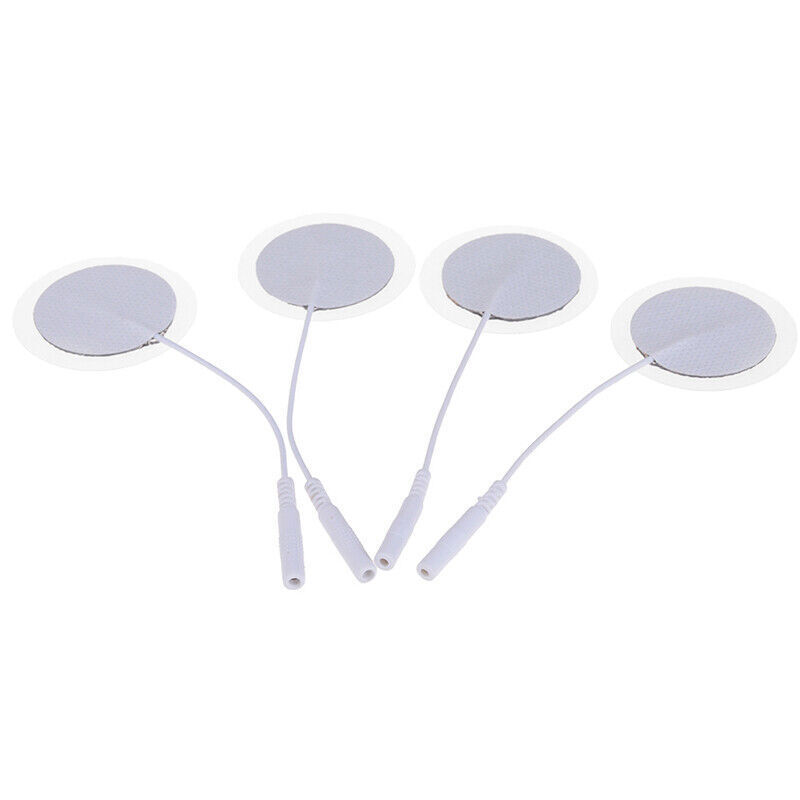 36 Replacement Electrode Pads for Massagers /Tens Units 1.25” Round White Cloth