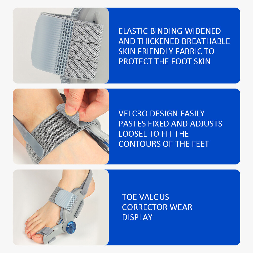 Bunion Fix Toe Valgus Corrector Big Toe Straightener Adjustable for Men & Women