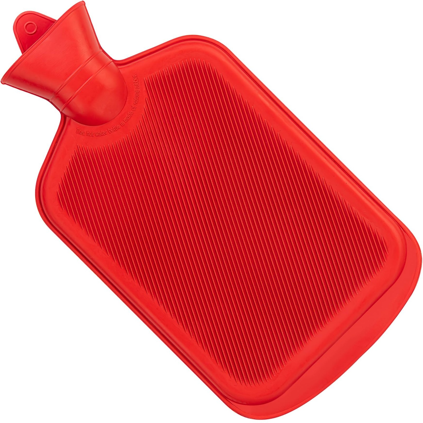 Natural Rubber Hot Water Bottle 2L BPA Free for Pain Relief and Therapy