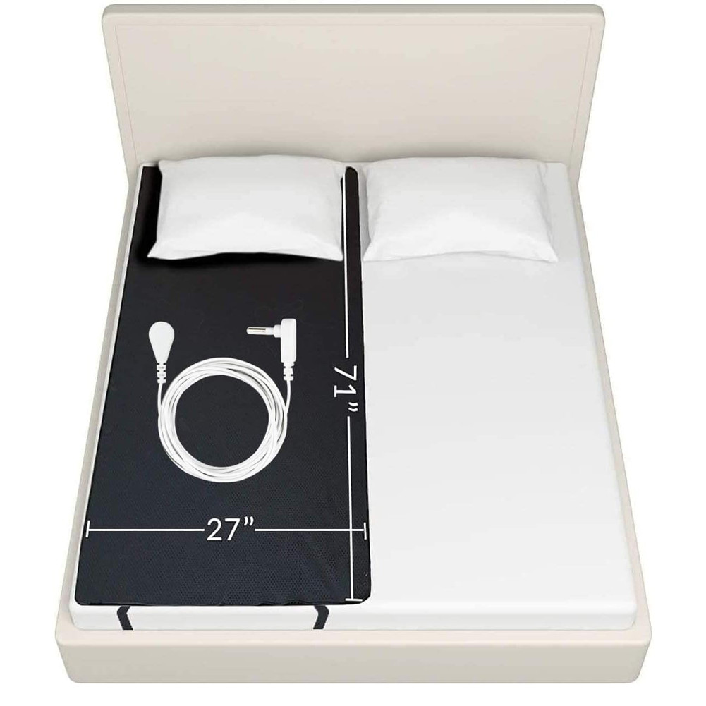 Grounding Mat for Bed Earthing Grounding Mattress Cover for Improve Sleep Pad US
