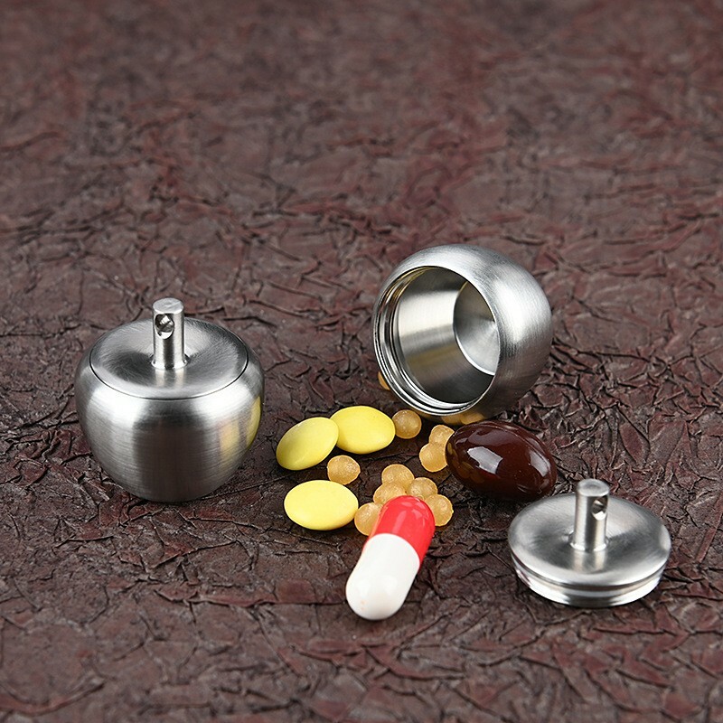 MIni Waterproof Pill Capsule Container EDC Emergency Necklace Keychain Pendant