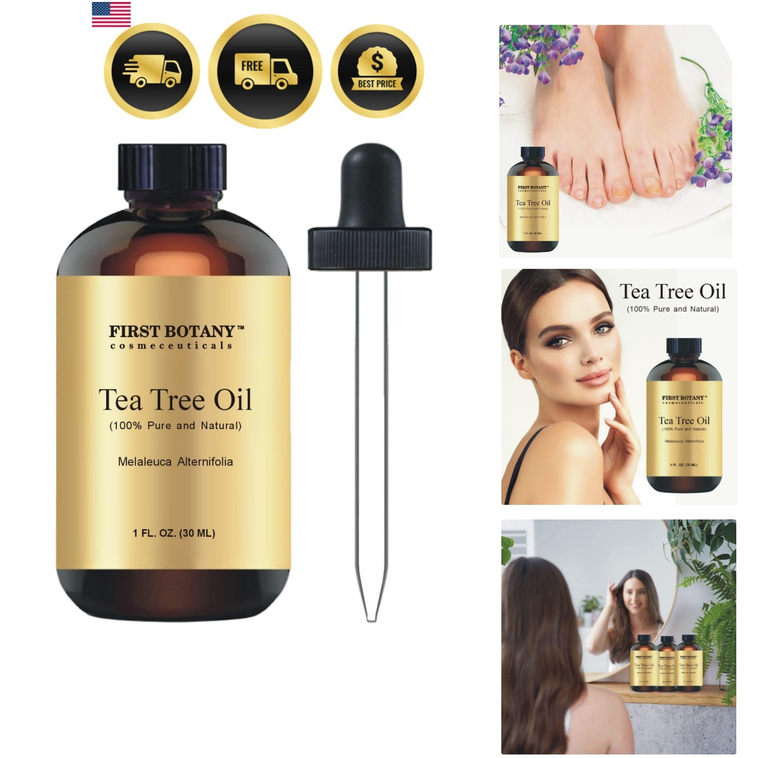 100% Pure Australian Tea Tree Essential Oil with high conc. of Terpinen – A K…