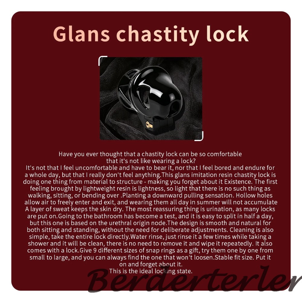 ABS / Stainless Steel Constraint Cages Head Breathable Chastity Lock With Belt