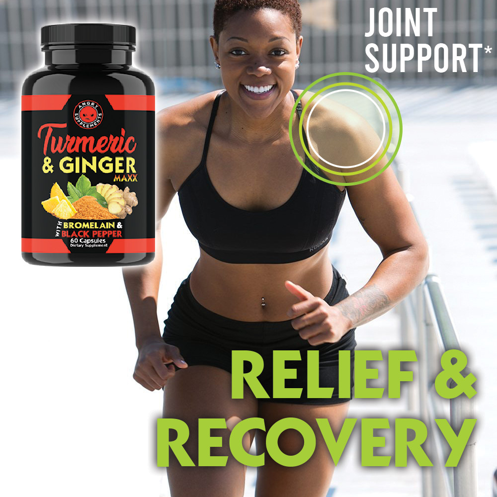 Turmeric Curcumin with Ginger + Black Pepper Joint Pain Maxx Strength Capsules