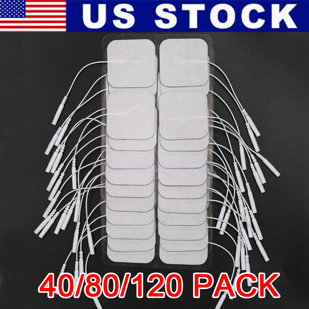 120Pack Tens Electrode Pads EMS Replacement Unit 2×2 7000 3000 Muscle Stimulator