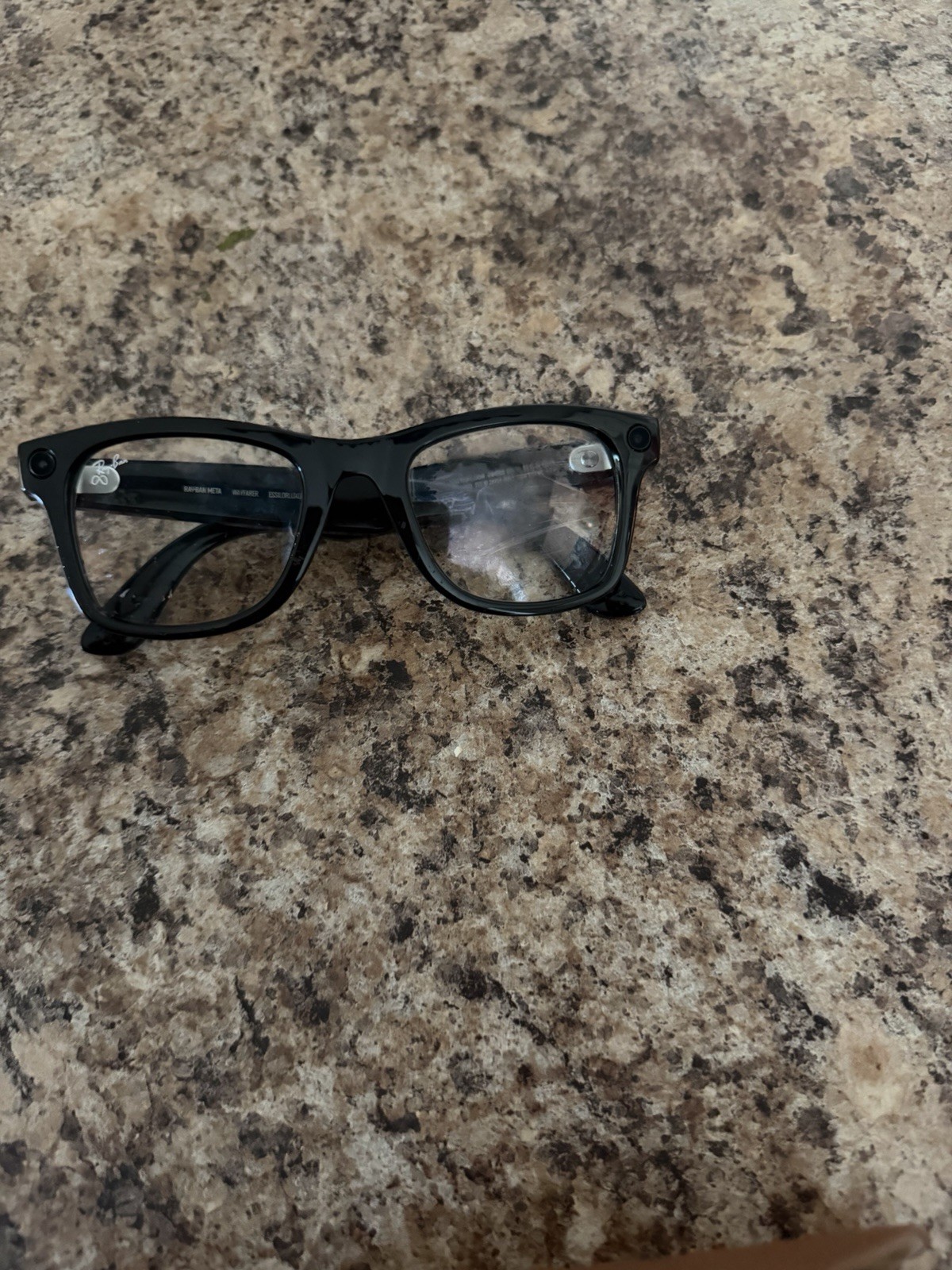 Ray-Ban Unisex Black Full Rim Solid Plastic Eyeglasses Frames with Case